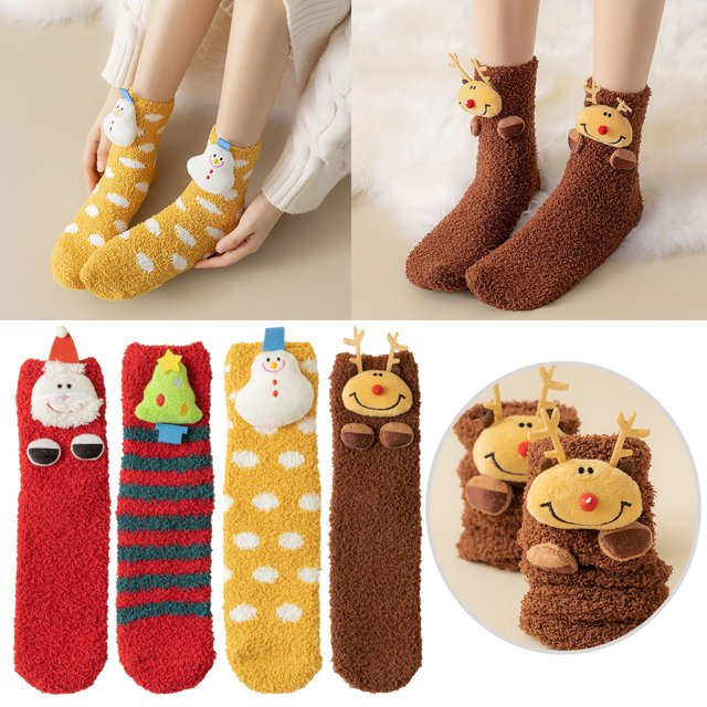 Bbyt Clearance! Christmas Stockings 1 Pairs of Christmas Casual Animal