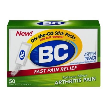 Bc Arthritis Fast Pain Relief on the Go Powder Stick Packs - 50 Ea, 6 Pack