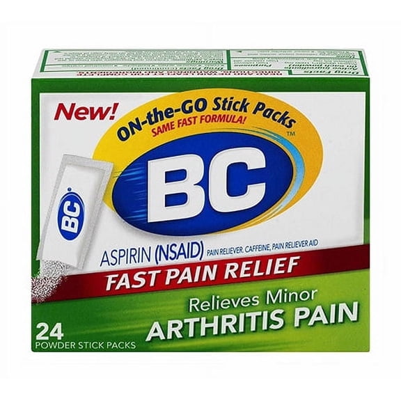 Bc Aspirin Fast Pain Relief Arthritis Strength Powder - 24 Ea, 3 Pack