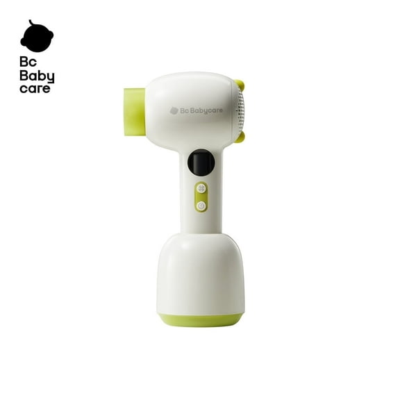 Bc Babycare Cordless Hair Dryer for Baby and Kids, Quiet Portable Mini Blow Dryer for Infant, 4 Model for Hair Drying, Green