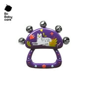 Bc Babycare Baby Rattle Bell, Handle Metal Bells, Jingle Stick Shaker Rattle, 5 Jingle Bells Kids Children Musical Toys, Wrist Shaking, Purple