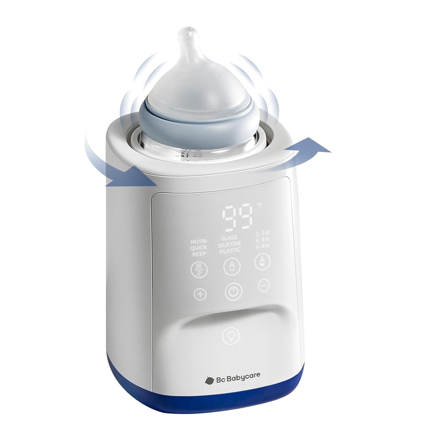 Bc Babycare Bottle Warmer, 10-in-1 Fast Baby Milk Warmer with Smart Temperature Control, 24-Hour Warmth,Steam Sterilizer, Water Bath for All Bottles