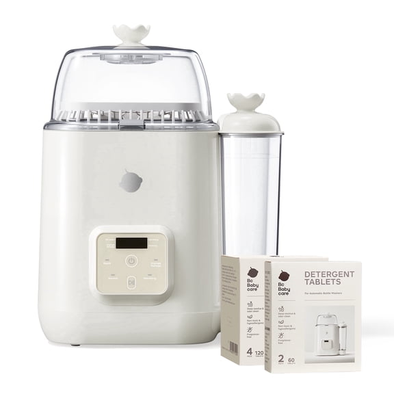 Bc Babycare Clarvion Baby Bottle Washer, Sterilizer and Dryer, 4-in-1 Automatic Bottle Cleaning Machine, BPA-Free, Large Capacity, 72-Hour Hygienic Storage, 180 Tablets