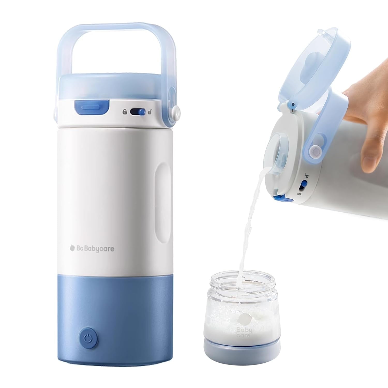 Bc Babycare Portable Milk Warmer for Travel, 18oz Dual Heating Modes for Breast Milk & Water, Portable Bottle Warmer