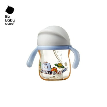 Bc Babycare Monsterville PPSU Sippy Cup with Straw, 8.11oz, 6 Months+ Infant and Toddler, Blue