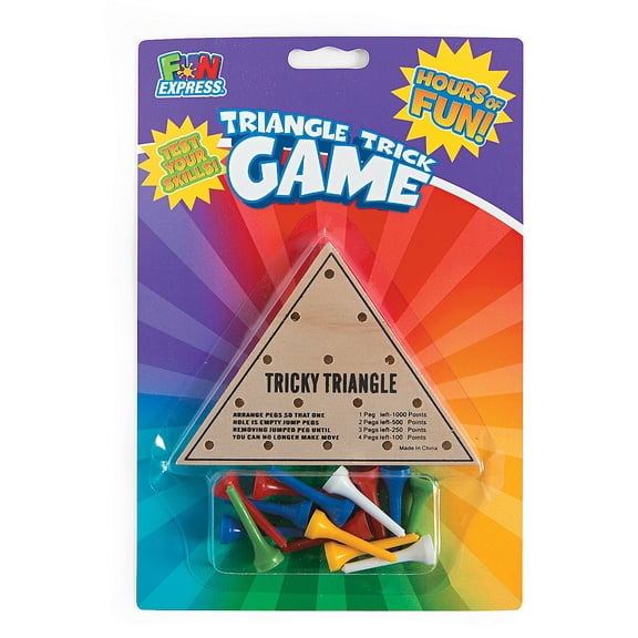 Bc Triangle Trick Game - Party Favors - 6 Pieces