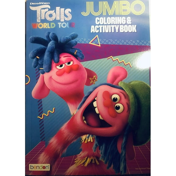 BcTlyInc World Tour Giant Coloring and Activity Book for Kids - DreamWorks BcTlyInc World Tour Jumbo Educational Art Coloring and Activity Workbook for Boys and Girls with 80 Pages of Fun Activities