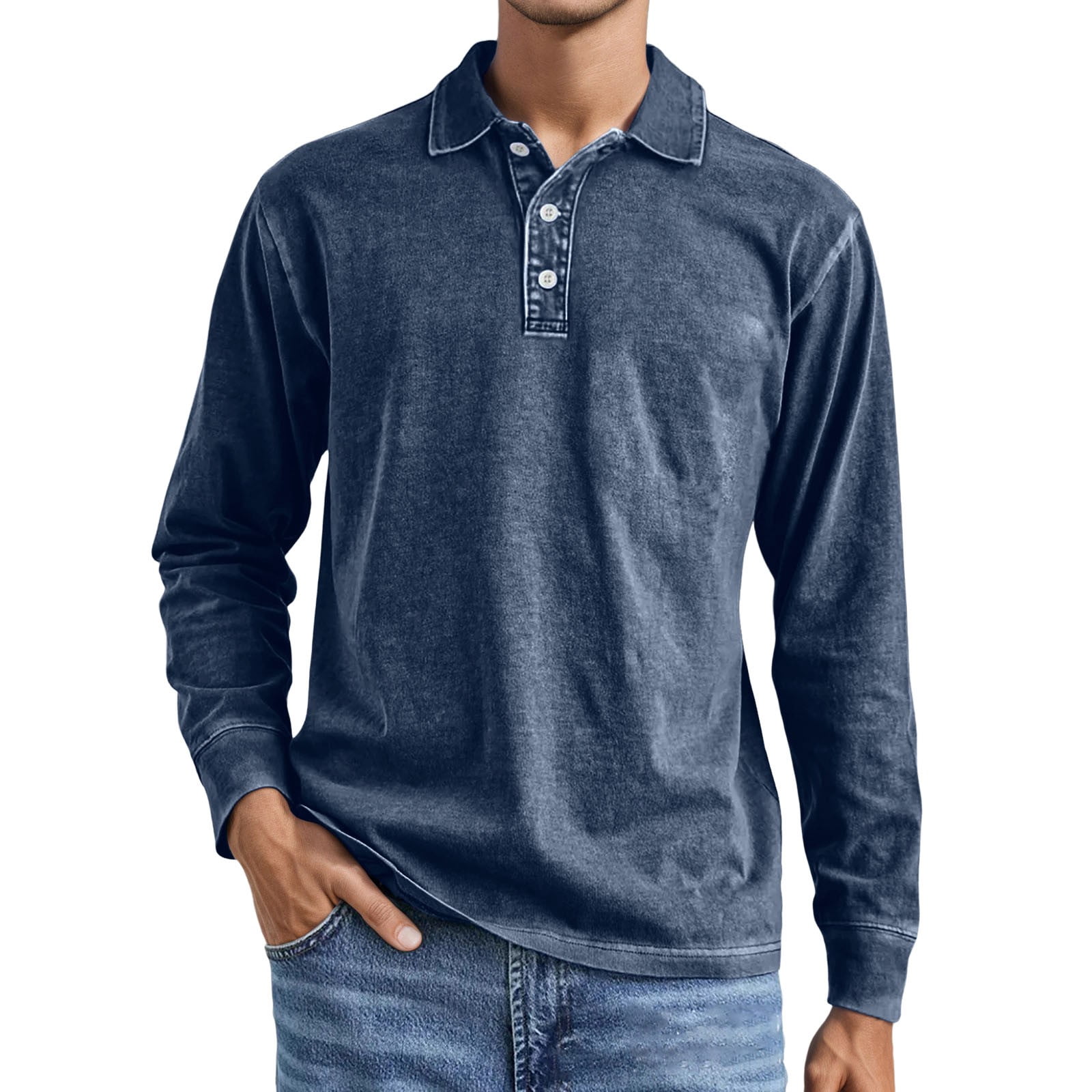 Bcfgryg Distressed Long Sleeve Shirts For Stylish Casual Men’S Formal ...
