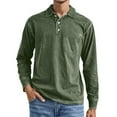 thumbnail image 1 of Bcfgryg Distressed Long Sleeve Shirts For Stylish Casual Men’S Formal Dress Shirts Green, 1 of 4