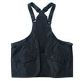 thumbnail image 1 of Bcfgryg Fashion Functional Wind Harness Vest With Large Pockets Outside The Work Vest Man Men's Lightweight Jacket Black L, 1 of 3