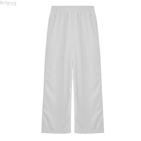 Bcfgryg Girls Casual Wide Leg Pants Elastic Waist Solid Color Trousers For Big Kids And Tweens Comfortable Everyday Bottoms Girls Lounge Pants,7-8 Years