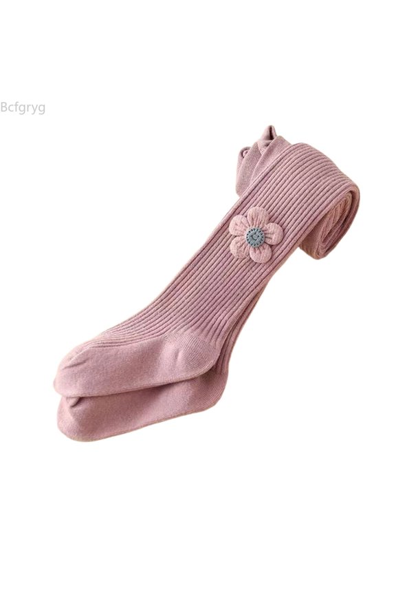 Girls Stretch Leggings With Big Design Soft Tights For Toddler Infant Baby Everyday Wear Comfortable Outfit Easy Movement Seasonal Girls Soft Leggings,6-8 Years