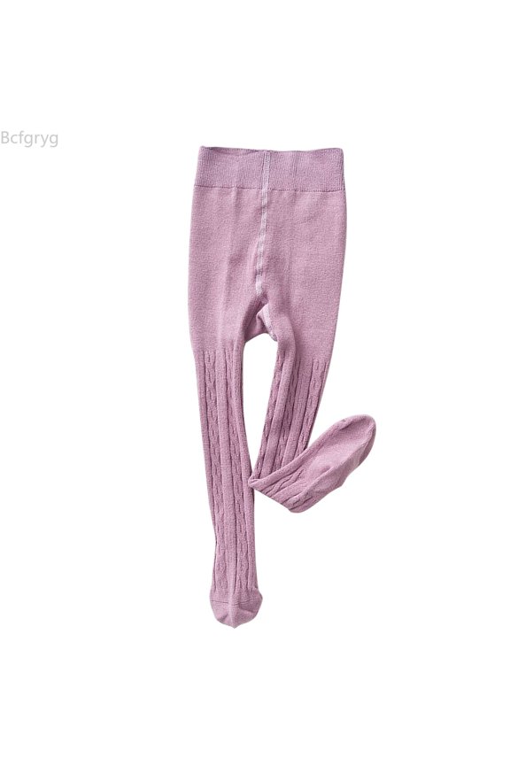 Kids Baby Girls Tights Toddler Cable Knit Warm Leggings Seamless Stretchy Stockings Pantyhose Infants Winter Socks Girls High Waisted Leggings,0-6 Months