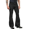 thumbnail image 1 of Bcfgryg Male Fashion Casual Solid Color Pocket Suit Pant Bell Bottoms Casual Pants Big And Tall Men's Casual Pants, 1 of 5