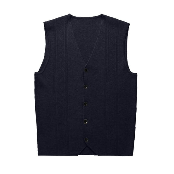 Bcfgryg Male Knitwear Shoulder Vests Fashion Trends Sleeveless Vests Men's Vest