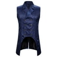 thumbnail image 1 of Bcfgryg Male New Vests Fashion Prom Awards Occasion Mid Length Vest Court Tuxedo Fit Matching Shirt Vests Men's Work Vest, 1 of 4