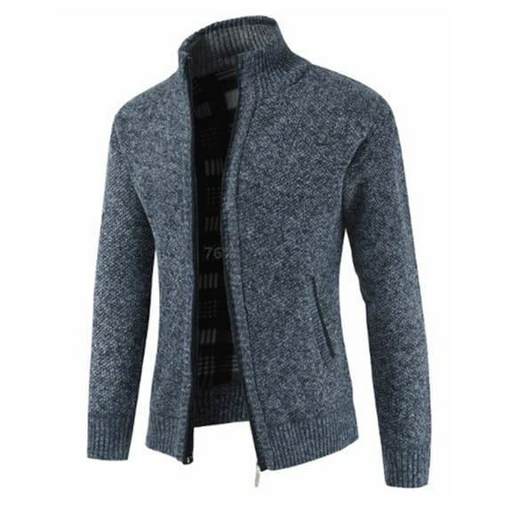 Bcfgryg Male Sweater Jacket Loose Sweater Male Casual Knitted Cardigan Sweaters For Men Gray L