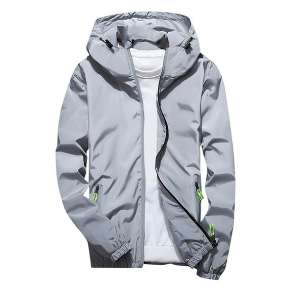 Bcfgryg Men's And Women's Casual Outdoor Sports Jacket Lightweight Water Windbreaker For All Seasons Men's Casual Jackets
