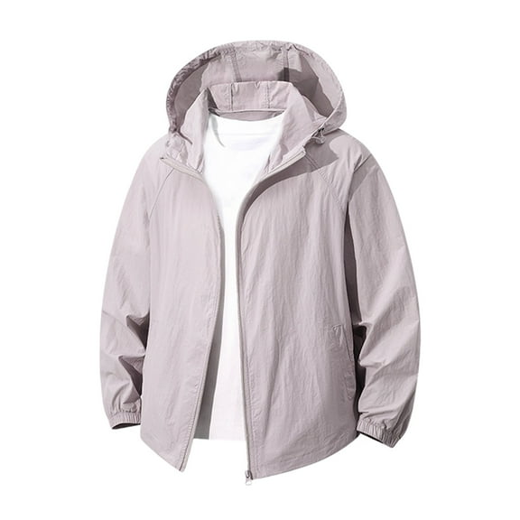 Bcfgryg Men's And Women's Summer Sun Light Breathable Sun Protective Clothing Men's Cotton Casual Jackets For Travel