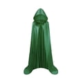 thumbnail image 1 of Bcfgryg Men's Anorak Cape Satin Cloak With Hooded Stand Collar Gothic For Adults And Kids Men's Winter Coat Green 110/s, 1 of 3