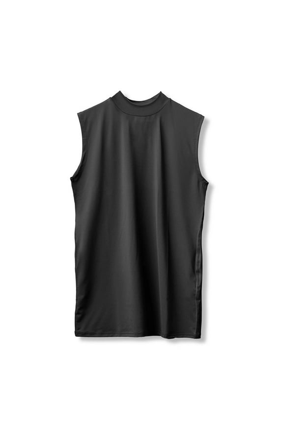 Men's Athletic Slim Fit High Neck T Shirt For Workout Gym Running Summer Sports Comfortable Breathable Casual Tee Shirt T-shirts for Men