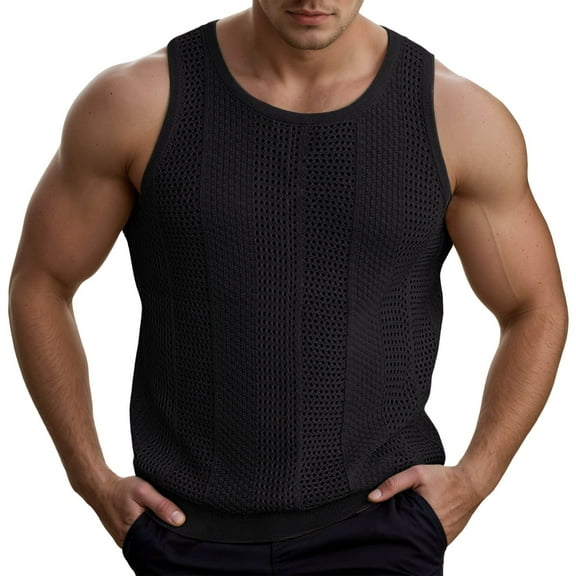 Bcfgryg Men's Athletic Tank Tops For Outdoor Activities Breathable Slim Fit Sleeveless Design For Spring And Summer Sportswear For Active Lightweight Men's Vest