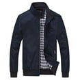 thumbnail image 1 of Bcfgryg Men's Autumn Outdoor Fashionable Business Casual Jacket Casual Denim Jackets For Men, 1 of 5