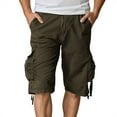 thumbnail image 1 of Bcfgryg Men's Cargo Shorts Solid Color Multi Pocket Casual Pants Men’s Cargo Pants, 1 of 3