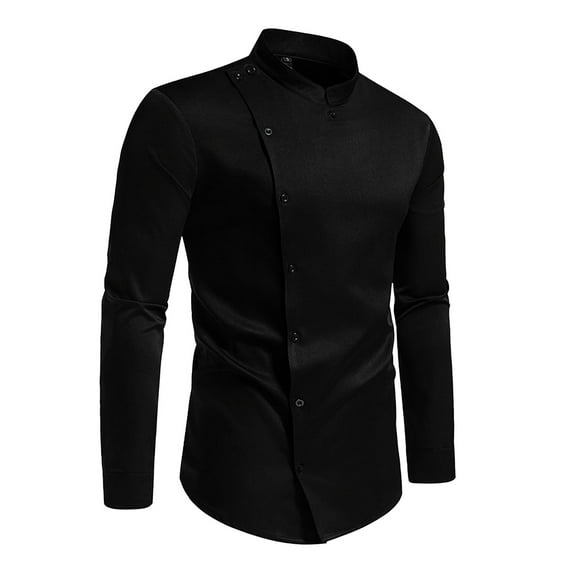 Bcfgryg Men's Casual Fashion Long Sleeved Shirt Men's Linen Shirts Summer