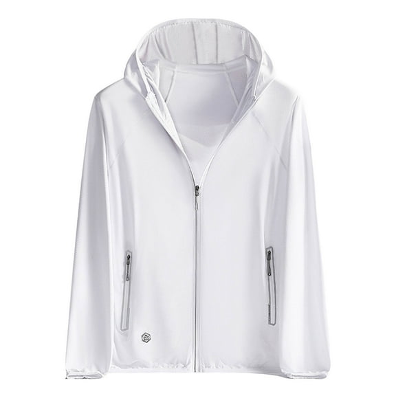 Bcfgryg Men's Casual Hooded Zip Up Jacket Lightweight Breathable Outdoor Spring Summer Pullover Comfortable Loose Fit Streetwear Men's Cotton Casual Jackets For Travel