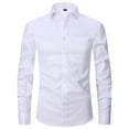 thumbnail image 1 of Bcfgryg Men's Casual Long Sleeve Loose Fit Linen Button Down Shirt Men's Linen Shirts Summer, 1 of 3