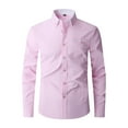 thumbnail image 1 of Bcfgryg Men's Casual Long Sleeve Shirt With Pocket Stylish Everyday Wear Lightweight And Comfortable Option For Any Occasion Big and Tall Men's Shirts, 1 of 5