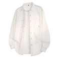 thumbnail image 1 of Bcfgryg Men's Casual Long Sleeve Solid Color Shirt Comfortable Loose Fit Turn Down Collar Formal Business Wear Stylish Top Men’S Casual Shirts White, 1 of 3