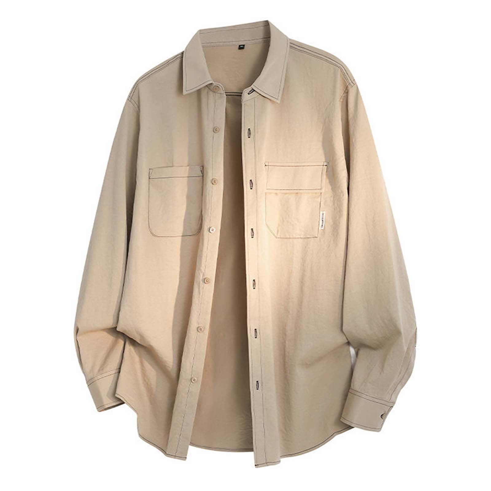 Casual Long-Sleeve Shirt by El General Yellow 44493