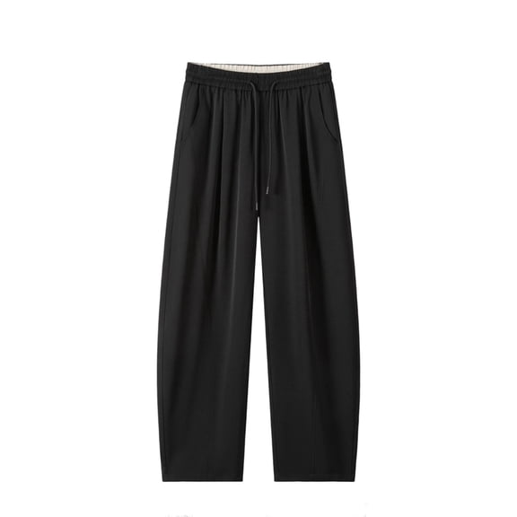 Bcfgryg Men's Casual Loose Fit Summer Pants Comfortable Breathable Lightweight Relaxed Fit Plain Design Machine Washable T Shirt Pairing Men's Pants