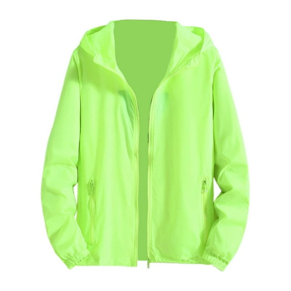 Bcfgryg Men's Casual Pure Color Plus Size Hoodie Reflective Zipper Outdoor Sport Coat Mens Sweater Green XXL