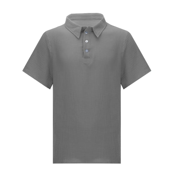 Bcfgryg Men's Casual Shirt Summer Comfortable Relaxed Fit Solid Color Turn Down Collar Breathable Soft Stretchable Fabric For Daily Wear Stretch Comfort Men's Shirts