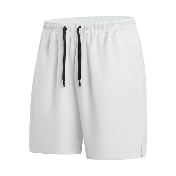 Bcfgryg Men's Casual Shorts Summer Outdoor Active Wear Slim Fit Solid Color Comfortable Breathable Lightweight For Sports And Daily Wear Workout Shorts Men White XS