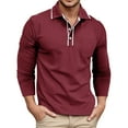 thumbnail image 1 of Bcfgryg Men's Classic Long Sleeve Shirt Comfortable Breathable Casual Wear For Daily Home Outdoor Activities Slim Fit Turn Down Collar Solid Color Men's Collared Shirts, 1 of 5