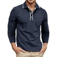 thumbnail image 1 of Bcfgryg Men's Classic Long Sleeve Shirt Comfortable Breathable Casual Wear For Daily Home Outdoor Activities Slim Fit Turn Down Collar Solid Color Men's Collared Shirts, 1 of 5