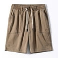 thumbnail image 1 of Bcfgryg Men's Fashion Shorts Summer Thin Of The Five Minute Pants Lesser New Casual Versatile Pants Men's Shorts Khaki XL, 1 of 5