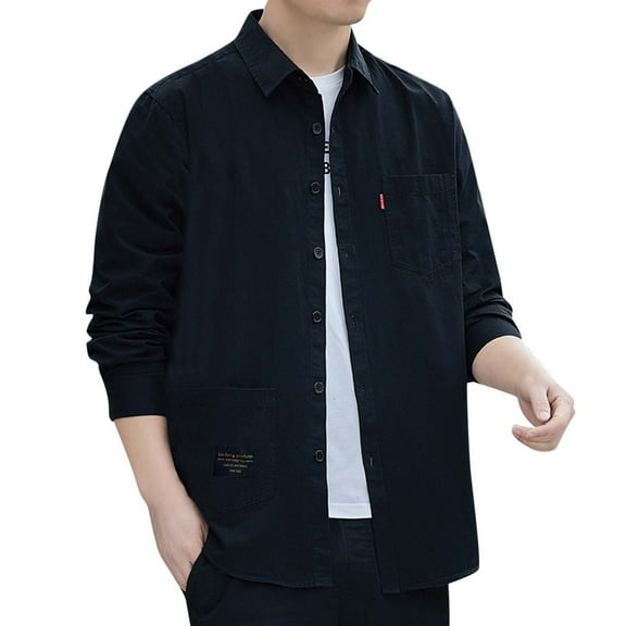 Bcfgryg Men's Fishing Shirts With Pockets Cool Long Sleeve Button Down Shirts Hiking Business Shirts Men