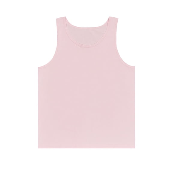 Bcfgryg Men's Heavy Solid Color Comfortable Vest Casual Vacation Loose Men's And Women's Vest Men's Top Men's Work Vest