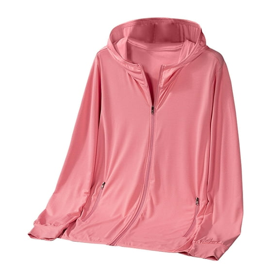 Bcfgryg Men's Lightweight Casual Hooded Jacket For Spring Summer Outdoor Walking Daily Wear Thin Sun Zip Up Coat Men's Casual Jackets