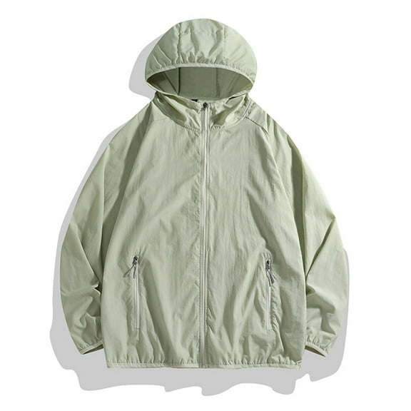 Bcfgryg Men's Lightweight Windbreaker Breathable Ice Silk Sun Jacket For Outdoor Activities Summer Fashion Men's Casual Jackets