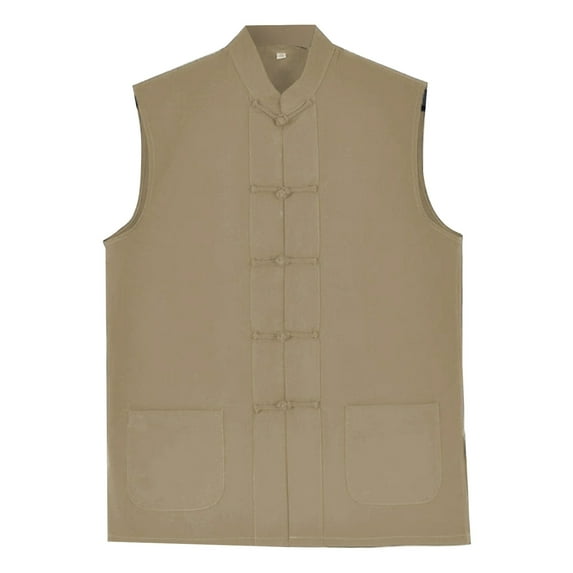 Bcfgryg Men's Linen Vest Casual Lightweight Sleeveless Jacket For Summer Outdoor Work Fashion Men's Work Vest