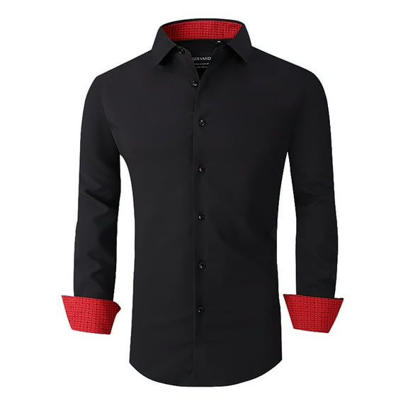 Bcfgryg Men's Long Sleeve Button Down Dress Shirts Business Casual Untucked Stretch Shirts Men's Linen Shirts Summer