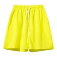 thumbnail image 1 of Bcfgryg Men's Loose Fit Relaxed Five Inch Shorts For Summer Men's Shorts Yellow XXL, 1 of 4