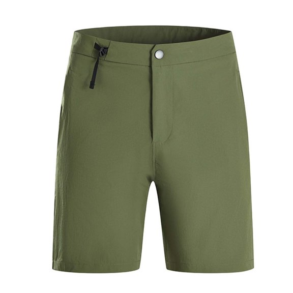 Bcfgryg Men's Outdoor Three Cut Summer Lightweight Cool Sports Leisure Five Minute Pants Men's Linen Shorts For Summer Travel Army Green XXXXL
