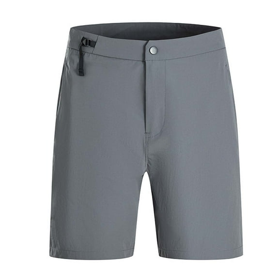 Bcfgryg Men's Outdoor Three Cut Summer Lightweight Cool Sports Leisure Five Minute Pants Men's Linen Shorts For Summer Travel Dark Gray M